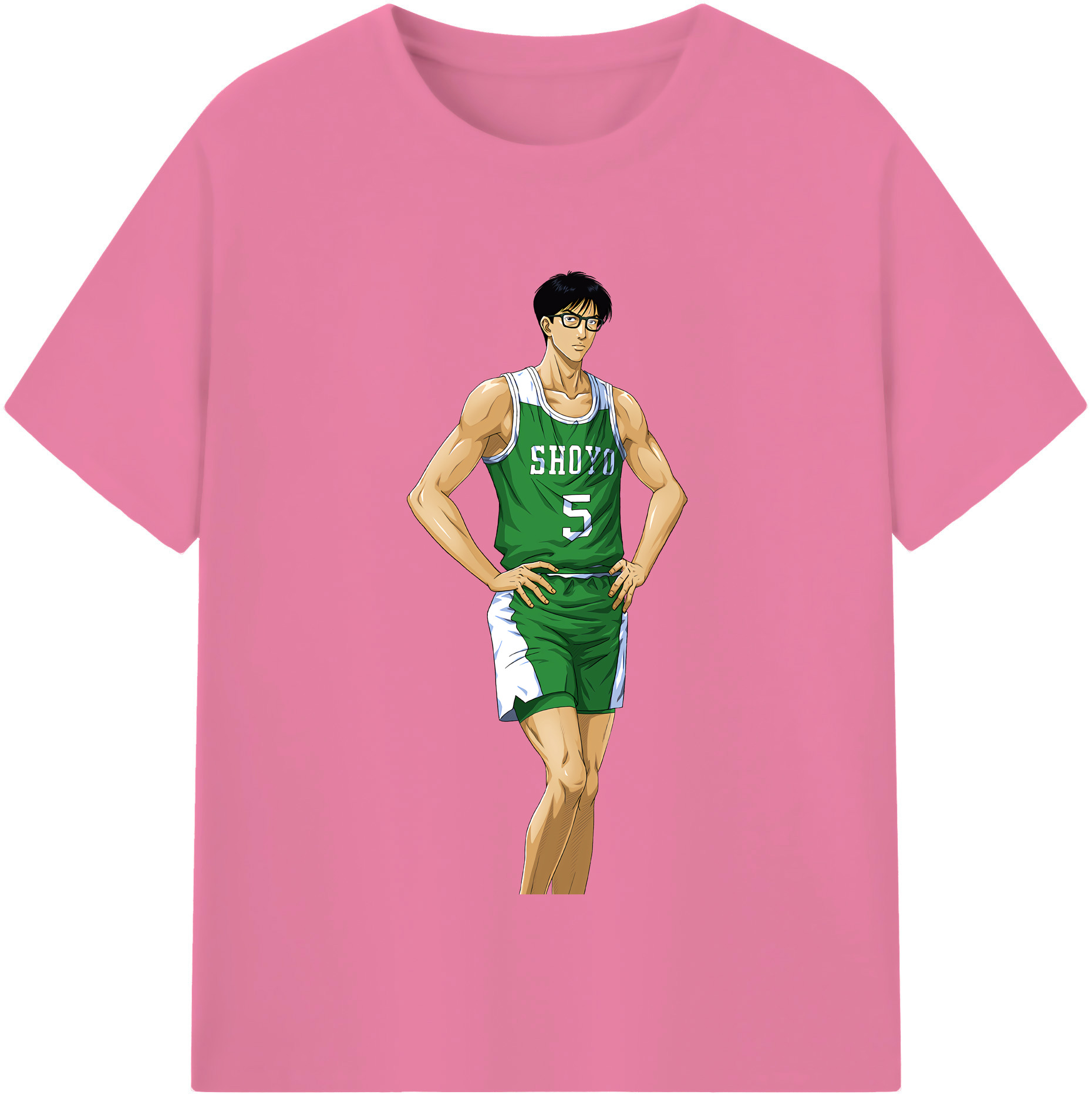 SLAM DUNK／スラムダンク 綿100％半袖Tシャツ（フロントプリント）